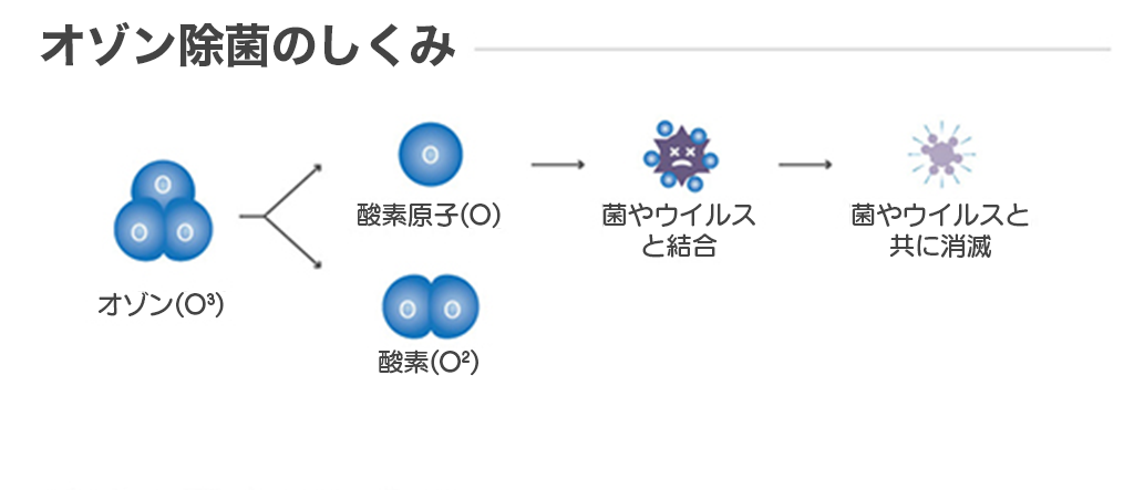 オゾン　殺菌　除菌